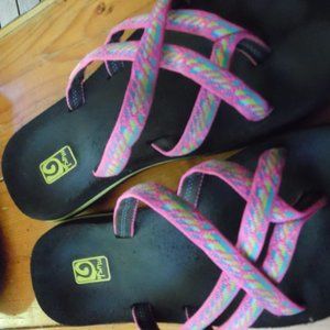(TWO) 2 PAIR OF TEVA SANDALS SZ 7
